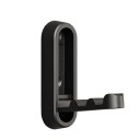 Hârcă pliabilă pentru îmbrăcăminte 73x23mm din aliaj de aluminiu negru pentru baie în caravană și autovehicule de recreere, accesorii practice 3