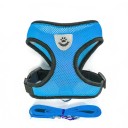 Harnais en maille respirante pour chiens avec laisse Accessoires pour petits chiens et chiots Ensemble de harnais et de laisse Gilet avec éléments réfléchissants 1,5 - 2,5 kg 8