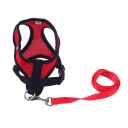 Harnais en maille respirante pour chiens avec laisse Accessoires pour petits chiens et chiots Ensemble de harnais et de laisse Gilet avec éléments réfléchissants 2,5 - 4 kg 3