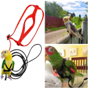 Harnais pour oiseaux avec corde d'entraînement de 167 cm Sangle de sécurité en nylon Circonférence de 42 cm Harnais léger ajustable pour le vol 1
