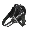 Harnais réfléchissant multicolore Gilet respirant réglable pour animaux de compagnie Harnais de sécurité pour petits chiens avec inscription Service Dog 6