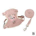 Harnais réglable pour chats et petits chiens taille S Avec un anneau pour laisse Fermeture sécurisée Matériau respirant et confortable Couleur variée 10