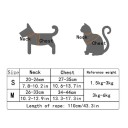 Harnais réglable pour chats et petits chiens taille S Avec un anneau pour laisse Fermeture sécurisée Matériau respirant et confortable Couleur variée 8