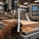 Háromélű fréza TCT 10 x 30 mm Rovná drágázó Stopka 1/2 hüvelyk 12,7 mm Keményfém Felső fréza és CNC Ezüst Fa és faforgács 2