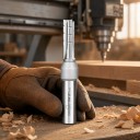 Háromélű fréza TCT 10 x 30 mm Rovná drágázó Stopka 1/2 hüvelyk 12,7 mm Keményfém Felső fréza és CNC Ezüst Fa és faforgács 5