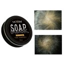 Hårshampoo Sort sæbe til farvning og dækning af gråt hår 50g Naturlig toning Hårstyrkende Regenerering Næring Dybderensende 2
