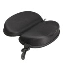 Hartes Brillenetui 16 x 8,1 x 7,2 cm Schwarzes schützendes EVA-Etui mit Reißverschluss und Karabiner für Sonnen- und Korrekturbrillen 3
