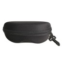 Hartes Brillenetui 16 x 8,1 x 7,2 cm Schwarzes schützendes EVA-Etui mit Reißverschluss und Karabiner für Sonnen- und Korrekturbrillen 4