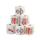 Hârtie igienică de Crăciun 10 x 10 cm 2 straturi Rolă cu motive de Crăciun Servetele de hârtie Decorațiuni festive pentru acasă Utensile de bucătărie Decorațiuni de Crăciun 3