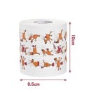 Hârtie igienică de Crăciun 10 x 10 cm 2 straturi Rolă cu motive de Crăciun Servetele de hârtie decorative Produse pentru bucătărie și casă Decorațiuni 2