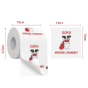 Hârtie igienică de Crăciun 10 x 10 cm 2 straturi Rolă cu motive de Crăciun Servetele decorative Decorațiuni festive pentru bucătărie și casă 2