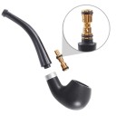 Hartsrör för tobak 12,1 cm ergonomisk form kompakt rökpipe med djup kammare för bekväm daglig användning 3
