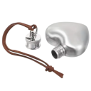 Hartvormige fles met ophanglus 30 ml RVS Zilver Kleine fles voor whisky en wijn Voor kamperen en wandelen 2