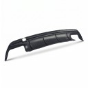 Hátsó diffúzor AMG stílusú kipufogóvégekkel, dupla kipufogó, ABS műanyag, fényes fekete, Mercedes-Benz CLA W117/C117/X117 2012–2019 7