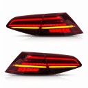 Hátsó lámpák dinamikus indexel, 4 darabos szett, LED plug and play, füstös piros, VW Golf 7 és Golf 7.5 hatchback 2013–2020 1