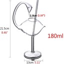 Hattyú alakú italospohár 180 ml dekoratív pohár pohár szívószállal 21,5 cm magas tiszta pohárből eredeti pohár 2