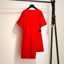 Haut asymétrique long pour femmes en grande taille 2