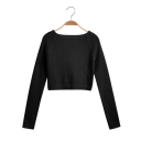 Haut de danse pour fille à manches longues, pull court en tricot côtelé, boléro de ballet pour l'échauffement et l'entraînement 8