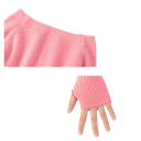 Haut de danse pour fille à manches longues, pull court en tricot côtelé, boléro de ballet pour l'échauffement et l'entraînement 13