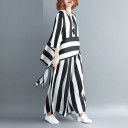 Haut et pantalon rayés pour femmes 1