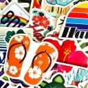 Havaiji-tarrat 50 kpl E298 2