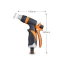 Have spraypistol til slange med regulering af vandstrøm 130 x 180 mm TPR håndtag Grå og orange Til vanding af græsplæne og vask af bil 3