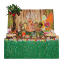 Hawaïaanse tropische gras 200x60 cm Tafeldecoratie Zomer Strandfeest Hula Bruiloft Verjaardagen Themafeest Tropische Versiering 4