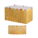 Hawaiianische tropische Gras 100x60 cm Party Dekoration für Tische Sommer Strand Hula Hochzeit Geburtstag Themenfeier Tropische Dekoration 2