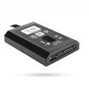 HDD Interno para Xbox 360 Slim 100 x 70 x 10 mm com capacidade de 320 GB em caixa de plástico preta para jogos e dados de jogos como disco 3