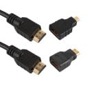 HDMI Connecting Cable M/M with HDMI Mini / HDMI Micro Adapters 2