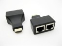 HDMI dobbelt RJ45 portforlænger op til 30 m 2 stk. 4