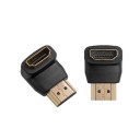 HDMI F/M -kulmasovitin 2