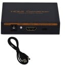 HDMI-konverter med adskillelse af lyd til optisk SPDIF og stereo RCA Gennemgang HDMI-udgang 2CH og 5.1CH switch 1080p opløsning Strømforsyning via USB 1