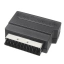 HDMI to 3x RCA Cable Set and SCART Adapter Cable Length 1.5 m Adapter with RCA and S-Video Sockets Input and Output Switch ABS Plastic 5