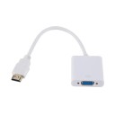 HDMI-VGA-muunnin Digitaalinen signaalimuunninsovitin Monitorille, Projektorille, Televisiolle, Yhteensopiva PC:n, Kannettavan tietokoneen, Pelikonsolin, Plug &amp; Play -yhteensopivan kanssa 2