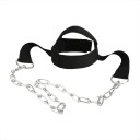 Head and Neck Strengthening Harness 50 cm with Chain, Adjustable Buckle and Foam Padding for Neck, Shoulder and Back Muscle Training 1