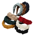 Headband with Fabric Cover 14 x 5 cm Universal Size Fabric Hairband Elegant Women's Fashion Hair Accessory 3