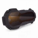 Headlight Protection Cover for BMW R1200GS LC and R1250GS including Adventure Reflective Lens Toughened Polycarbonate Black Protection Against Gravel 4