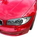 Headlight Stickers 3D Effect 2 pcs ABS Carbon Black Stickers Decoration for Car Light Appearance Modification 2