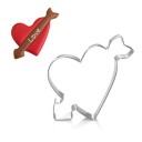 Heart and Cupid's Arrow Cookie Cutter 2