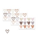 Heart Shaped Decorative Stickers 36 pcs Set of 3 Sheets of 12 Stickers Easy Application Decorative Stickers for Various Surfaces 1