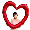 Heart-Shaped Foil Balloon with Ribbons Decorative Balloon Frame Heart Multiple Colour Variants Birthday Decoration Happy Birthday 3