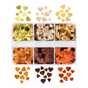 Heart Shaped Sequins 3-4 g 6 Colours Colourful Confetti for Decorations Jewellery Making Scrapbooking Nails DIY Embellishments Arts and Crafts 2