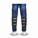 Heating Knee Protectors for Motorbike 1 Pair PU Leather with Artificial Wool Knee and Shin Sleeves Velcro and Buckles Black For Winter 10