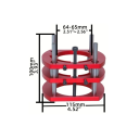 Hebe-Mechanismus für Oberfräse 115 x 100 x 51 mm Aluminium CNC Basis Höheneinstellung der Fräse in den Tisch 2