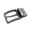 Hebilla clásica de una sola punta, ancho de 35 mm, hebilla de metal de aleación de zinc, hebilla de cinturón intercambiable, estilo 5