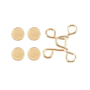 Hebilla de cintura metálica ajustable de 32 mm con pasadores para ajustar pantalones, sin costuras, hebilla práctica para jeans, faldas 3