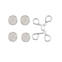 Hebilla de cintura metálica ajustable de 32 mm con pasadores para ajustar pantalones, sin costuras, hebilla práctica para jeans, faldas y pantalones cortos, ajuste rápido de tamaño. 6