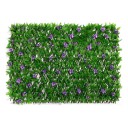 Hedge artificial de folhas artificiais 40 cm separador decorativo verde para varanda, jardim e privacidade exterior da casa 1