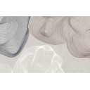 Hedvábná fototapeta 380 x 240 cm 3D efekt Abstraktní linie Voděodolná nástěnná tapeta Moderní dekorace do interiéru 1